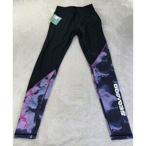 Sea Doo Women's Size XS UV +50 Protection Sport Leggings Black Quick Dry